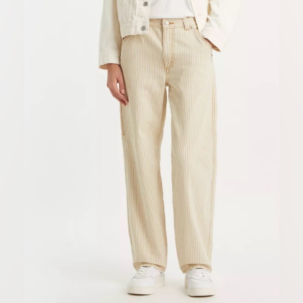 Levi’s Dad Utility Pant - Women’s Size 26 - Lines in the Sand - Tan - Brand New